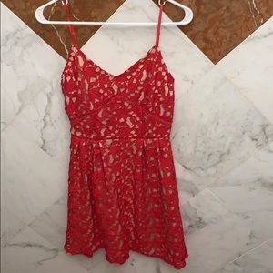 Spaghetti Strap Lace Dress